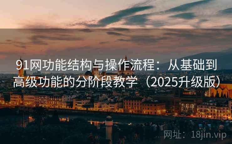 91网功能结构与操作流程:从基础到高级功能的分阶段教学(2025升级版) 91网功能结构与操作流程:从基础到高级功能的分阶段教学(2025升级版)