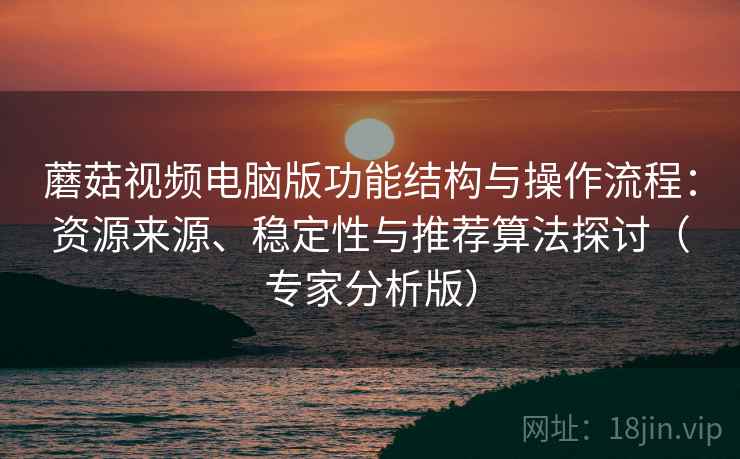 蘑菇视频电脑版功能结构与操作流程：资源来源、稳定性与推荐算法探讨（专家分析版）
