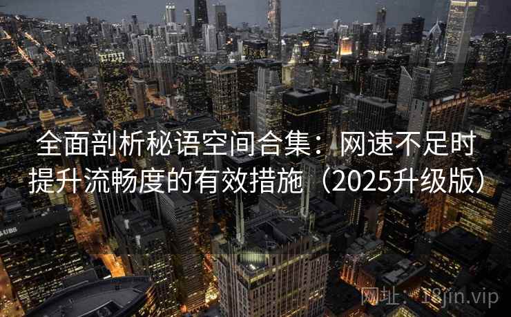 全面剖析秘语空间合集：网速不足时提升流畅度的有效措施（2025升级版）