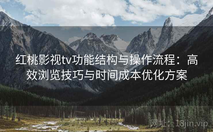 红桃影视tv功能结构与操作流程：高效浏览技巧与时间成本优化方案