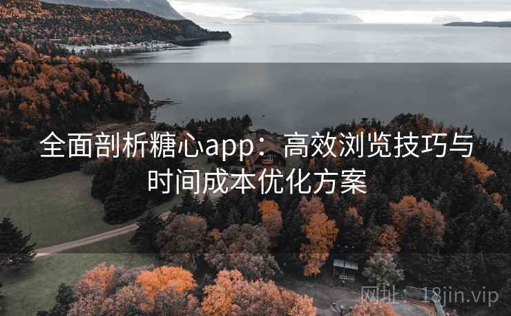 全面剖析糖心app：高效浏览技巧与时间成本优化方案