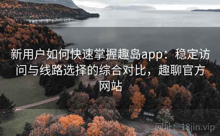 新用户如何快速掌握趣岛app：稳定访问与线路选择的综合对比，趣聊官方网站