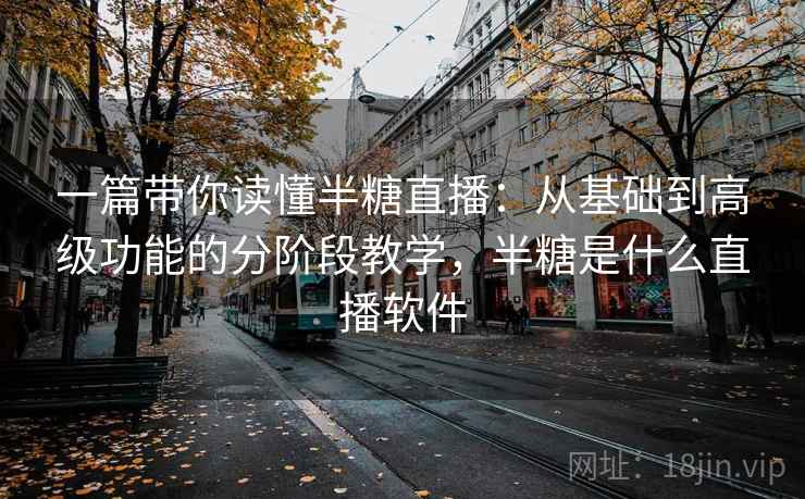 一篇带你读懂半糖直播：从基础到高级功能的分阶段教学，半糖是什么直播软件