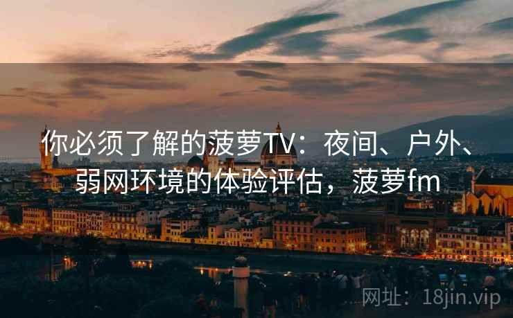 你必须了解的菠萝TV：夜间、户外、弱网环境的体验评估，菠萝fm