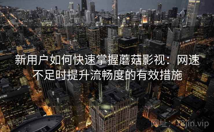 新用户如何快速掌握蘑菇影视：网速不足时提升流畅度的有效措施
