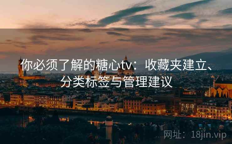你必须了解的糖心tv：收藏夹建立、分类标签与管理建议