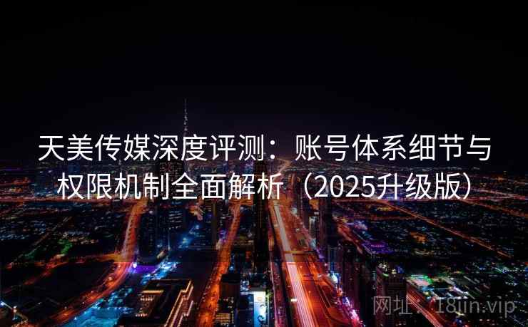 天美传媒深度评测：账号体系细节与权限机制全面解析（2025升级版）