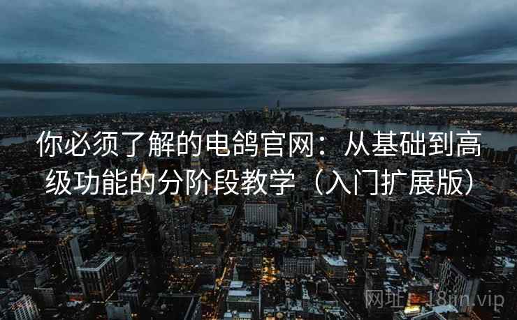 你必须了解的电鸽官网:从基础到高级功能的分阶段教学(入门扩展版) 你必须了解的电鸽官网:从基础到高级功能的分阶段教学(入门扩展版)